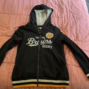 Full zip up Boston Bruins hoodie